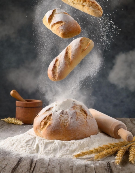 Brot fällt